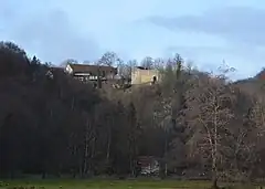 Ruine vom Großen Lautertal aus gesehen