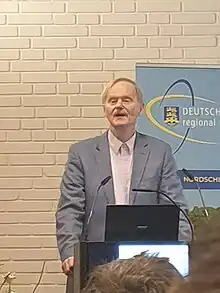 Manfred Hanisch bei der Neujahrstagung des Bundes Deutscher Nordschleswiger 2024 in Sankelmark