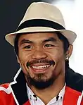 Profiboxer Manny Pacquiao war 2008 Flaggenträger der Philippinen