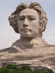 Kopf der Mao-Zedong-Skulptur in Changsha