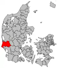 Lage von Varde in Dänemark