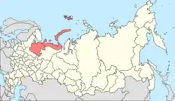 Lage innerhalb Russlands