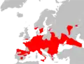 Verbreitungsgebiet der Glatt- oder Schlingnatter