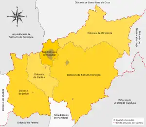 Karte der Kirchenprovinz {{{Kirchenprovinz}}}