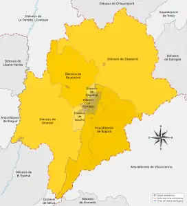 Karte der Kirchenprovinz {{{Kirchenprovinz}}}