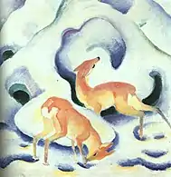 Franz MarcRehe im Schnee, 1911