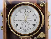 Marinechronometer der Firma A. Lange & Söhne Glashütte (1948)