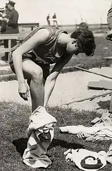 Platz 5 im Hochsprung 1928 sowie Bronze über 80 Meter Hürden 1932 für Marjorie Clark