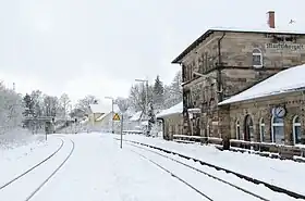 Bahnhof Marktschorgast im Januar 2015