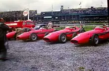 Maserati 250F des Werksteams in Aintree 1957