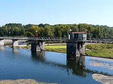 Detailansicht des Stauwerks