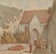 Kloster Blaubeuren, Zeichnung von Max Eyth, 1875