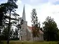 Lutherische Kirche in Mazirbe (Klein-Irben), Gemeinde Dundaga, erbaut 1866–1868