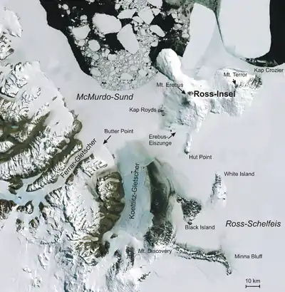 McMurdo-Sund und Ross-Insel