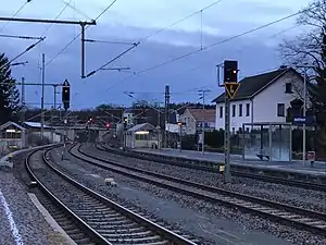 Bahnhof Mehltheuer, Inselbahnsteig (2018)