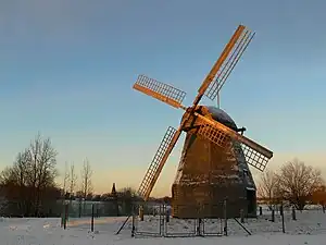 Mühle aus dem frühen 20. Jahrhundert aus dem Dorf Ladoschtschina, Solezki rajon