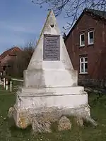 Denkmal zur Befreiung Fehmarns von der dänischen Herrschaft 1848 und der Gefangennahme von Edwin von Dirckinck-Holmfeld