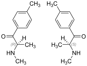 Strukturformeln von (±)-Mephedron