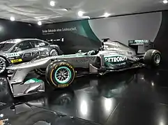 Der Mercedes F1 W04 ausgestellt auf der IAA