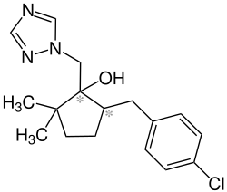 Strukturformel von Metconazol