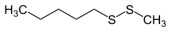 Strukturformel von Methylpentyldisulfid