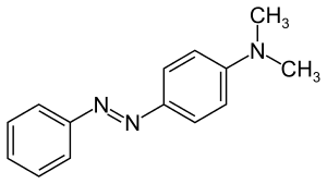 Struktur von 4-(Dimethylamino)azobenzol