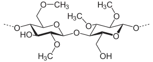 Strukturformel Methylzellulose