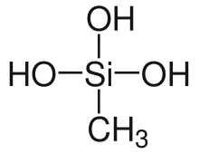 Strukturformel von Methylsilantriol