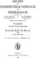 Festschrift anlässlich von Meyers 70. Geburtstag 1923