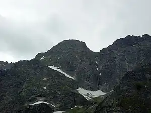 Lodowczyk Mięguszowiecki vom Bergsee Meerauge