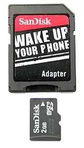 microSD-Karte mit Adapter