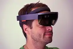 Aufgesetzte HoloLens