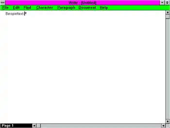 Microsoft Write 3.1