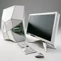 Produktbild eines futuristischen Computers