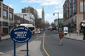 Die Tremont Street in Mission Hill