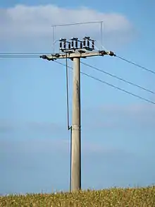 Masttrenner für 20 kV in ländlicher Gegend