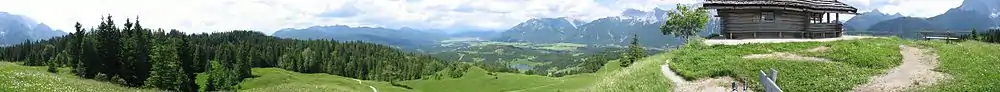 Panoramaansicht vom Kranzberggipfel