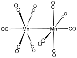 Strukturformel von Dimangandecacarbonyl