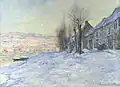 Claude Monet: Lavacourt: Sonnenschein und Schnee, etwa 1878–1881