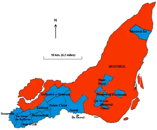 Karte der Agglomeration