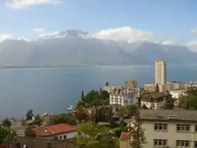 Montreux: Blick zum Chablais