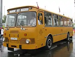 Restaurierter LiAZ-677M, fotografiert 2009 in Moskau, Russland