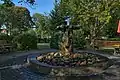 Tropfenbrunnen (1992). Standort: Seniorenzentrum am Rosengarten, Mainz-Oberstadt