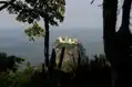 Blick vom Mount Popa auf den Taung Kalat