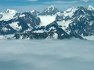 Grand-Plateau-Gletscher, im Hintergrund der Mount Watson