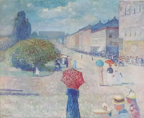 Edvard Munch, Frühling auf der Straße, 1890