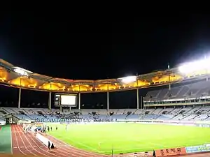 Innenansicht des Fußball-Stadion