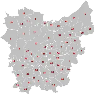 Gemeinden in der Provinz Ostflandern