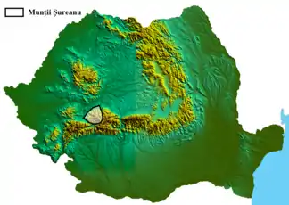 Das Șureanu-Gebirge in den Südkarpaten in Rumänien