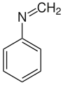 Strukturformel von N-Methylidenanilin